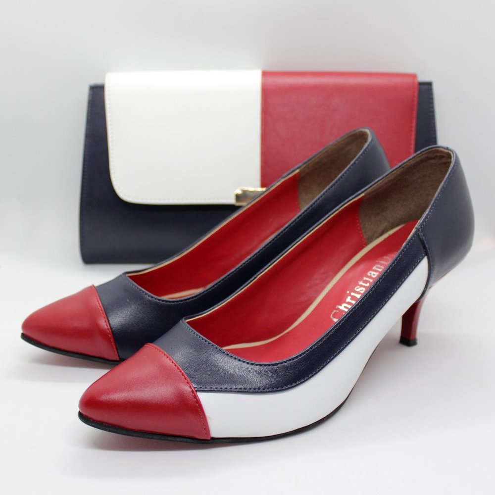 DIOR Colorblock Pumps + Purse Set